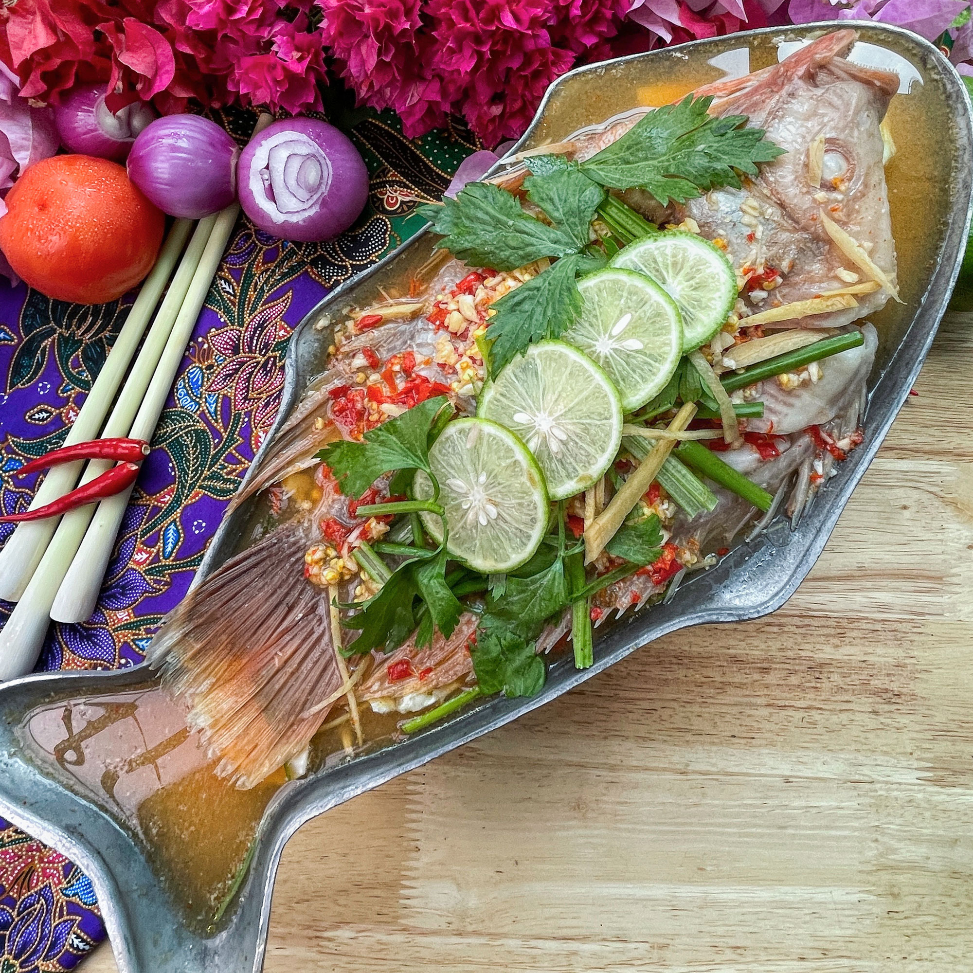 Steamed Fish With Lime Sauce (Red Tilapia) image