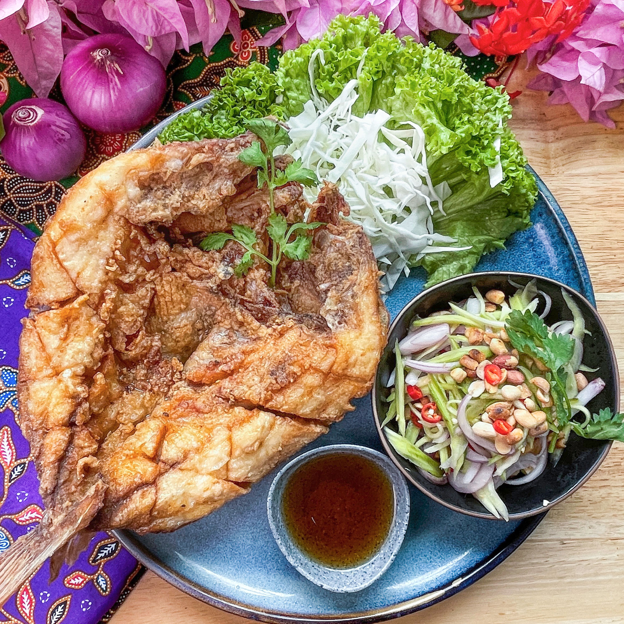Deep Fried Fish With Fish Sauce (Red Tilapia) image