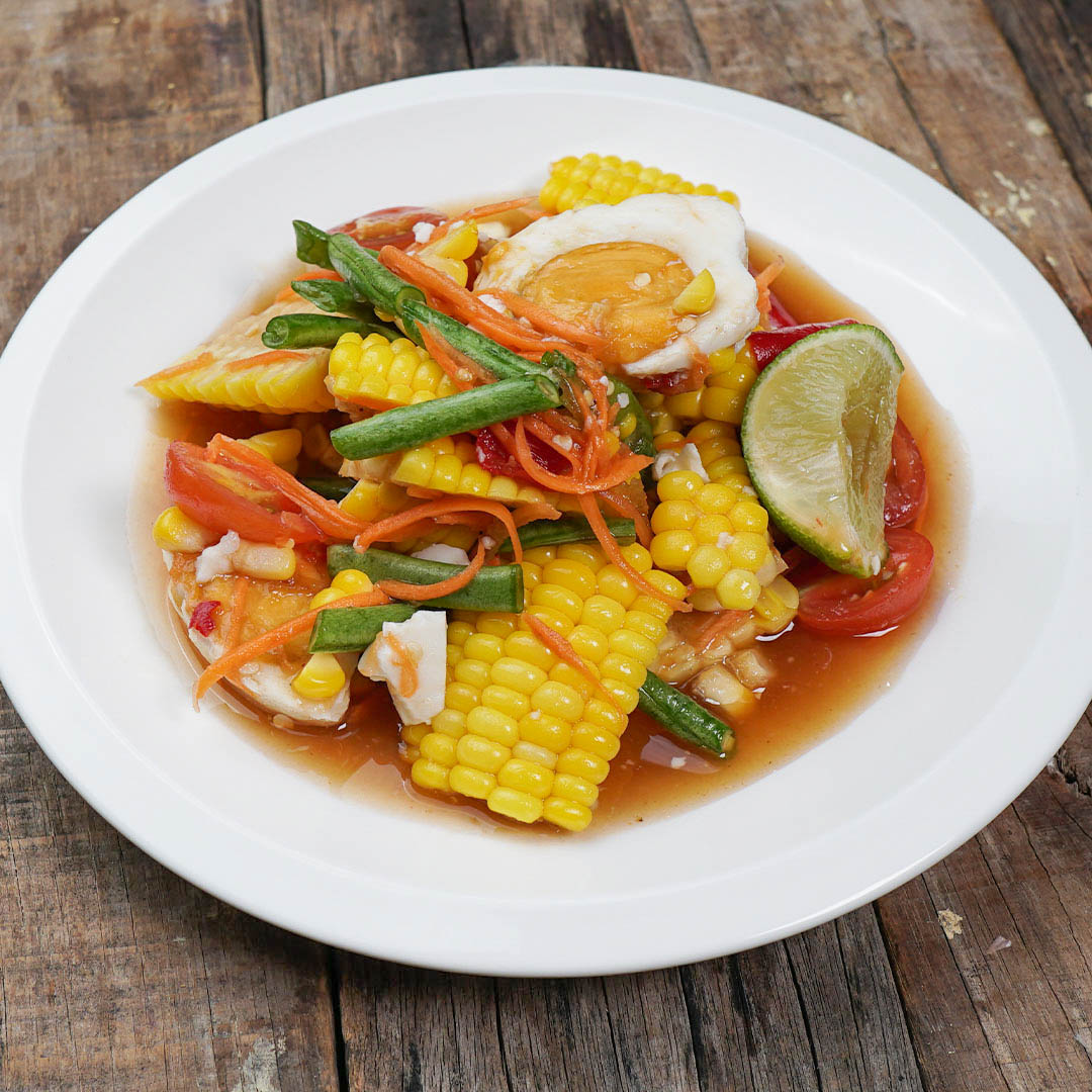 Thai Sweet Corn Salad with Salted Egg image