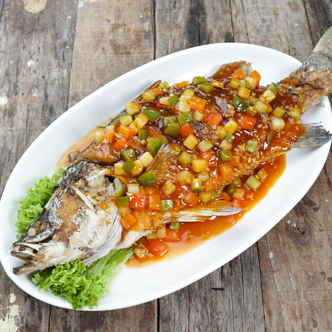 Deep Fried Seabass with Sweet & Sour Sauce image